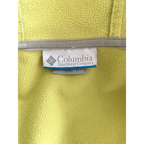 Columbia Youth Girls Polka Dot Full Zip Fleece Lined Blue Jacket Size 18 / 20 - Picture 6 of 10